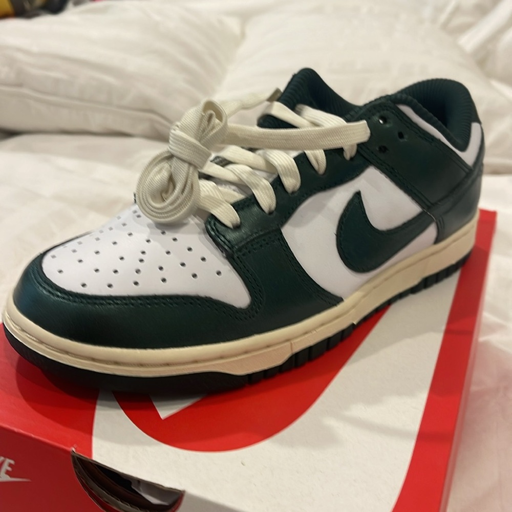 Metalic Green Brand New Never Worn Women’s Nike Dunk Low